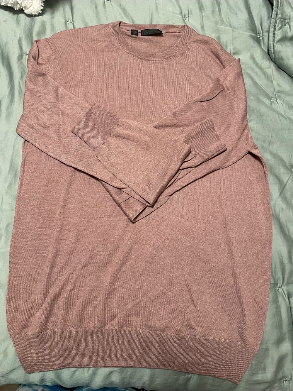 Men's Crewneck Sweater in Dusty Rose